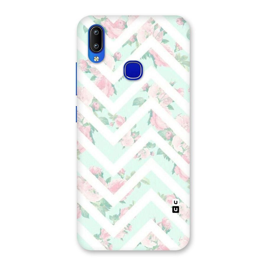 Pastel Floral Zig Zag Back Case for Vivo Y91