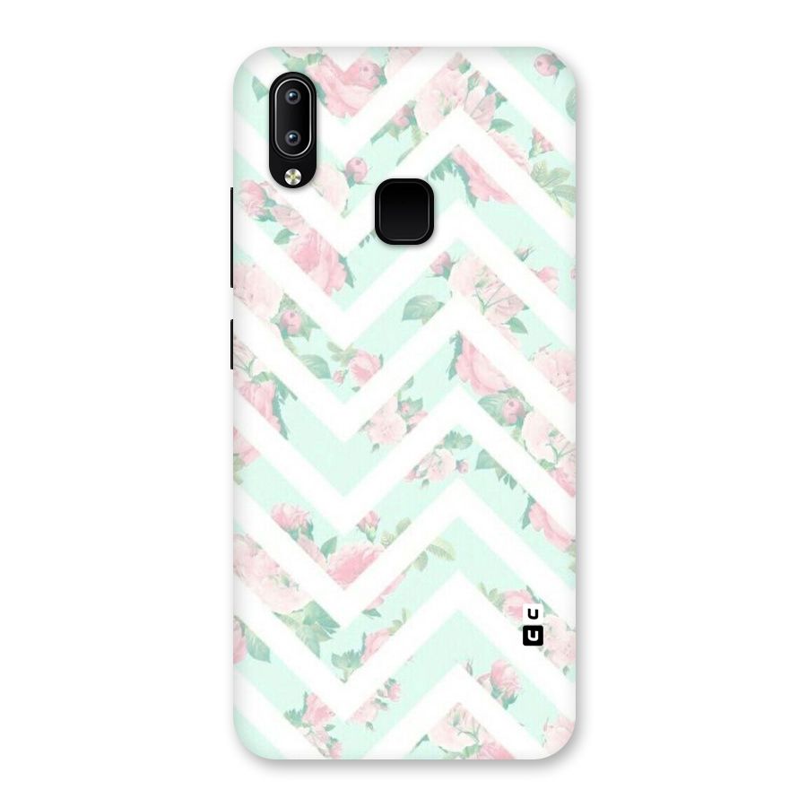 Pastel Floral Zig Zag Back Case for Vivo Y93