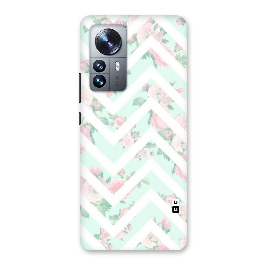 Pastel Floral Zig Zag Back Case for Xiaomi 12 Pro