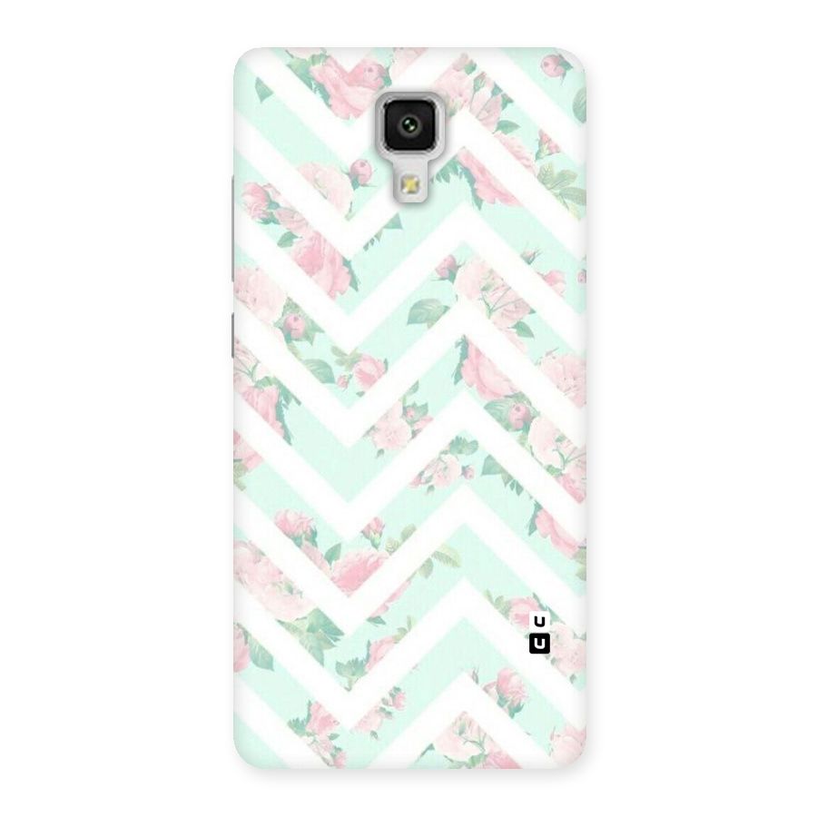 Pastel Floral Zig Zag Back Case for Xiaomi Mi 4