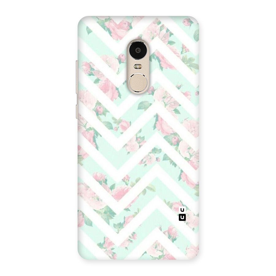 Pastel Floral Zig Zag Back Case for Xiaomi Redmi Note 4