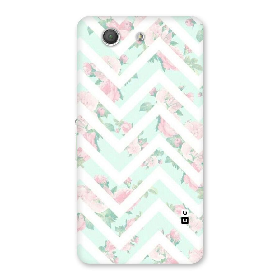 Pastel Floral Zig Zag Back Case for Xperia Z3 Compact