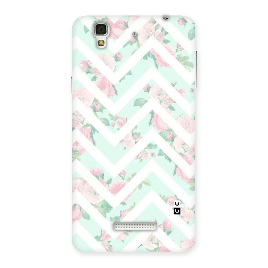 Pastel Floral Zig Zag Back Case for Yu Yureka