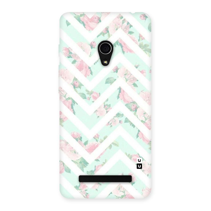 Pastel Floral Zig Zag Back Case for Zenfone 5