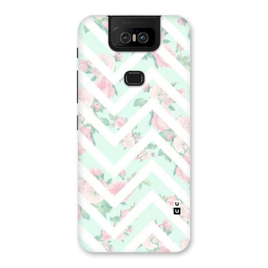 Pastel Floral Zig Zag Back Case for Zenfone 6z