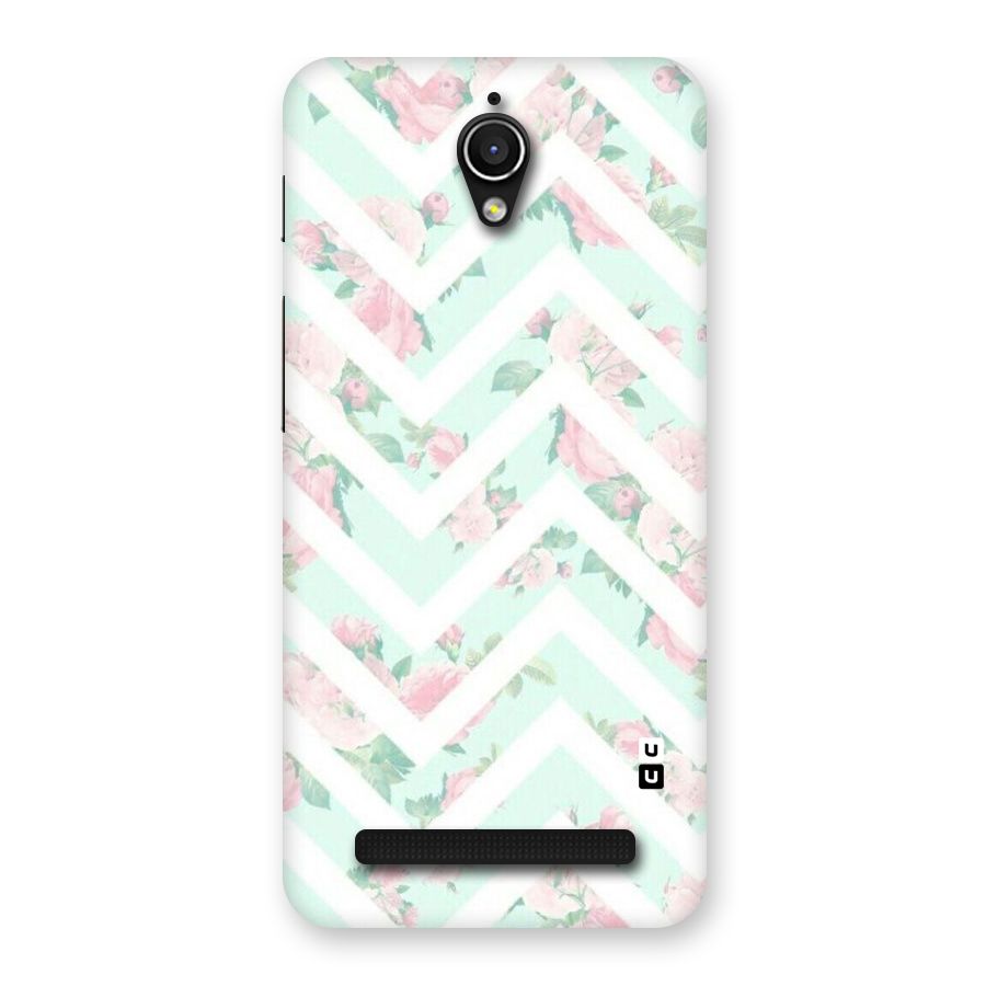 Pastel Floral Zig Zag Back Case for Zenfone Go