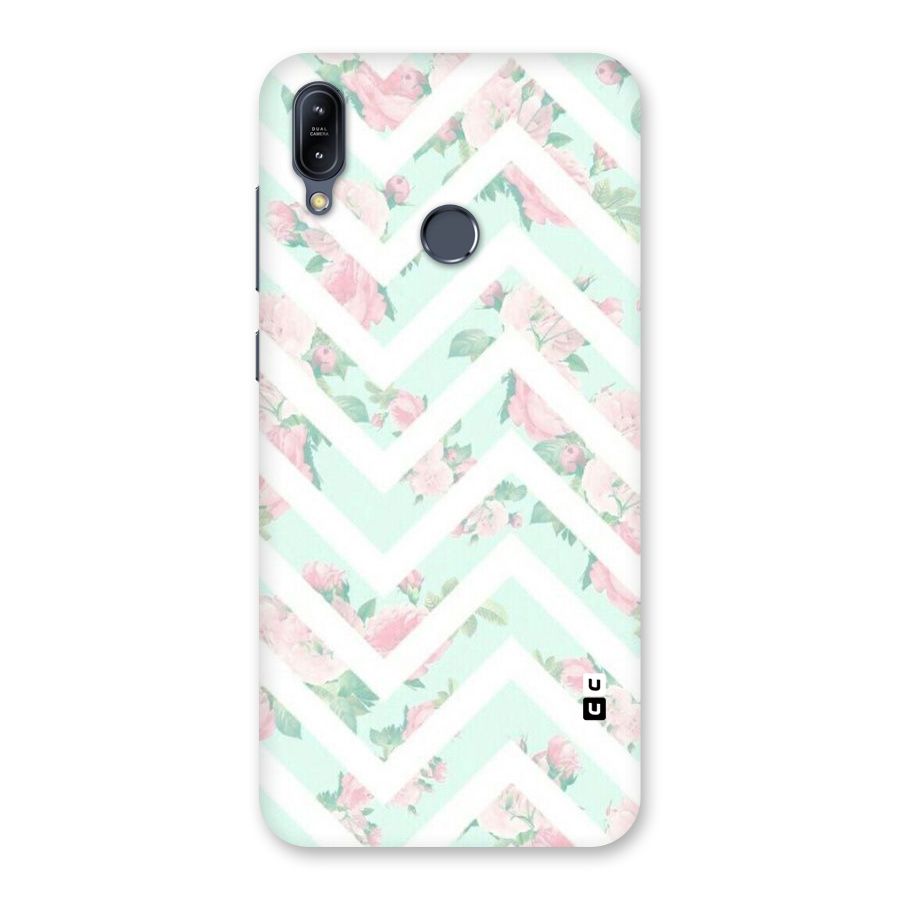 Pastel Floral Zig Zag Back Case for Zenfone Max M2