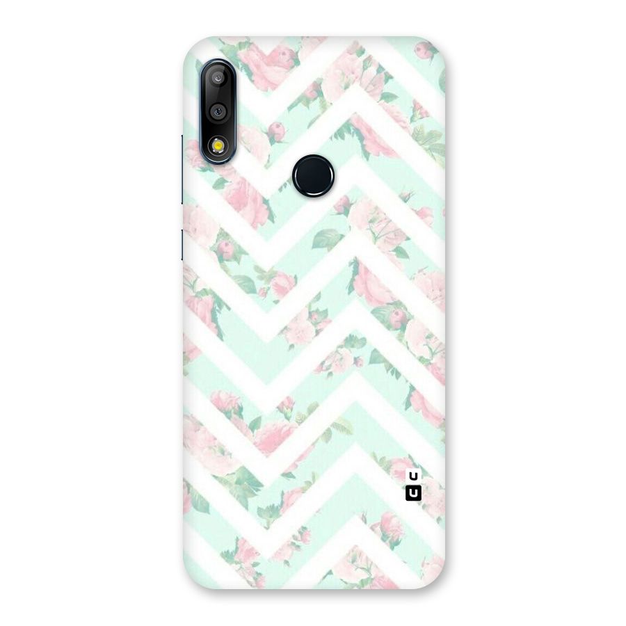 Pastel Floral Zig Zag Back Case for Zenfone Max Pro M2