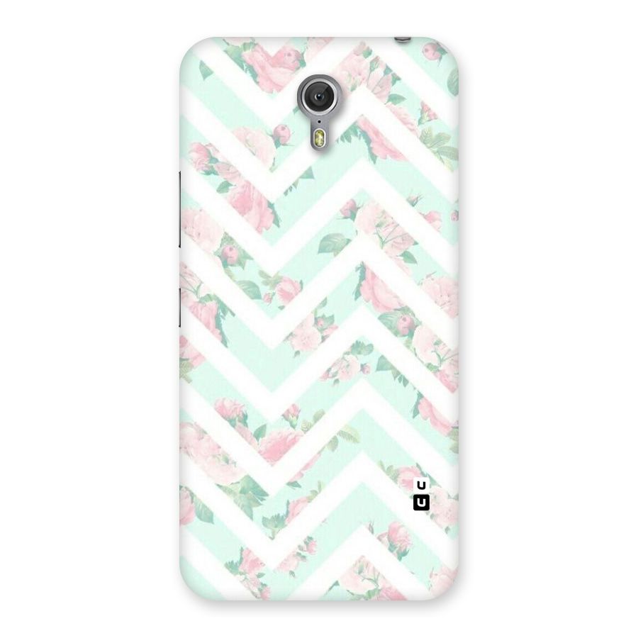 Pastel Floral Zig Zag Back Case for Zuk Z1