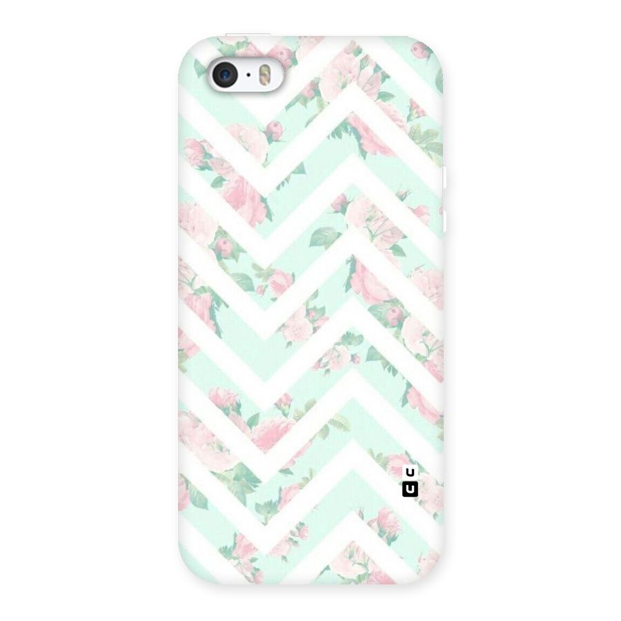 Pastel Floral Zig Zag Back Case for iPhone 5 5S