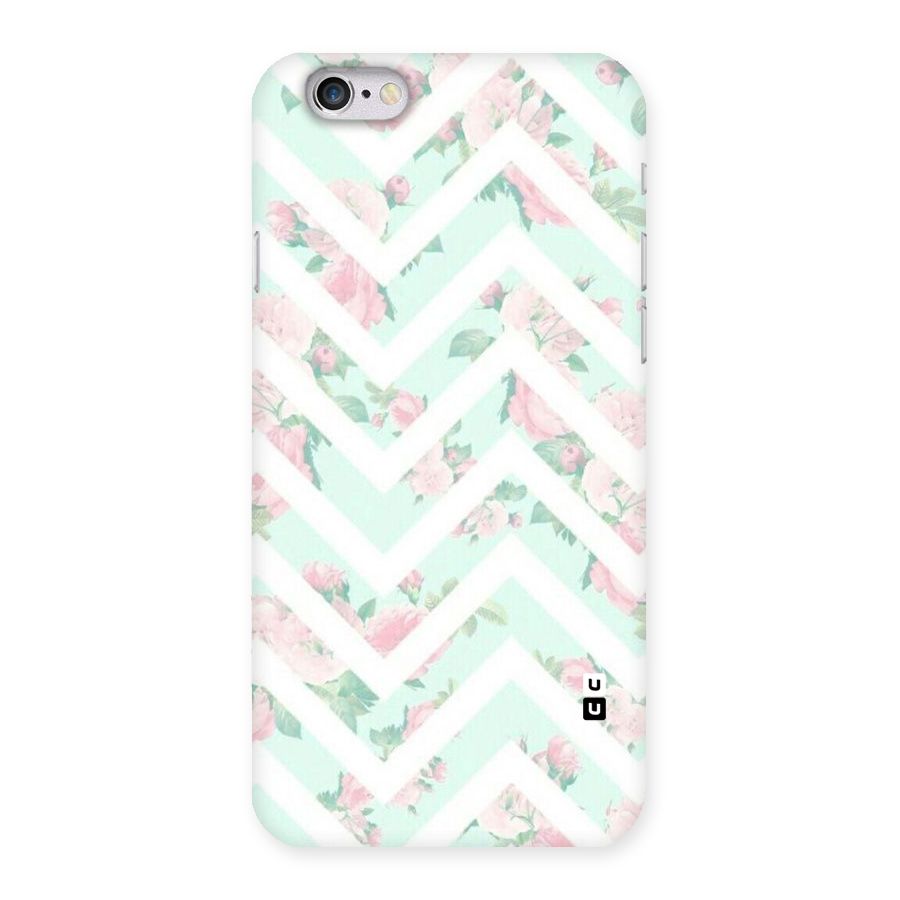 Pastel Floral Zig Zag Back Case for iPhone 6 6S