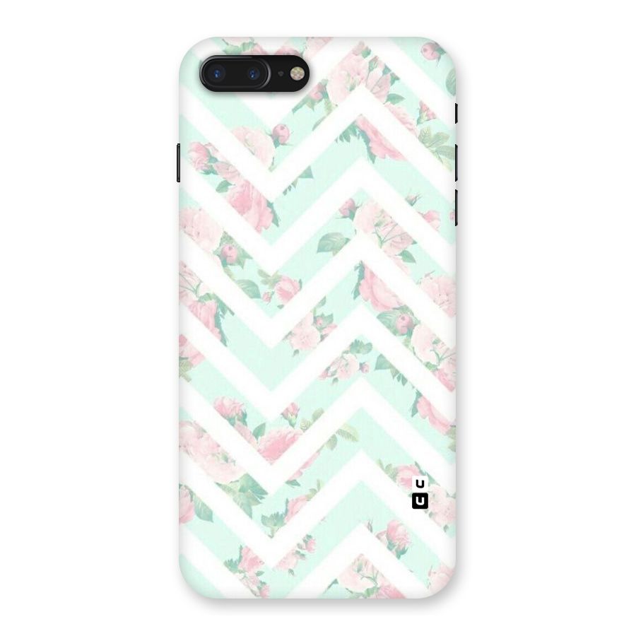 Pastel Floral Zig Zag Back Case for iPhone 7 Plus