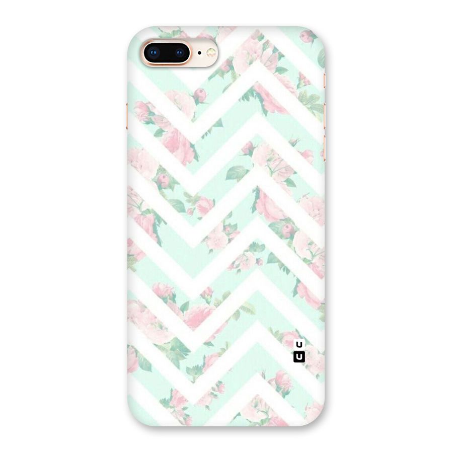 Pastel Floral Zig Zag Back Case for iPhone 8 Plus
