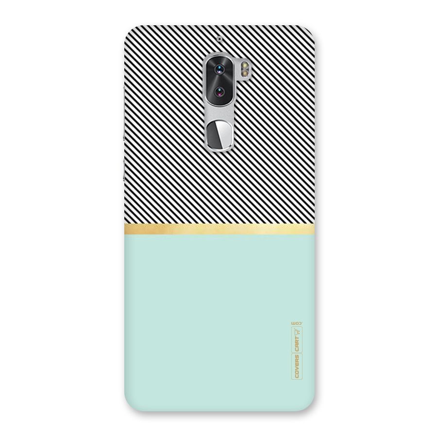 Pastel Green Base Stripes Back Case for Coolpad Cool 1