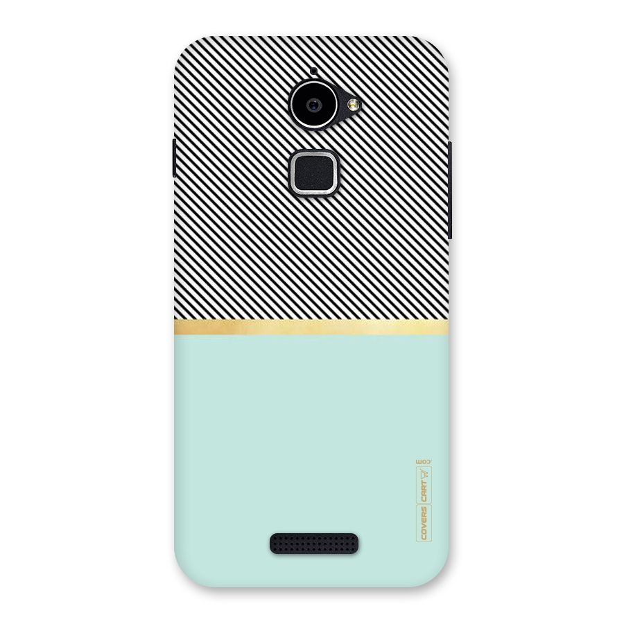 Pastel Green Base Stripes Back Case for Coolpad Note 3 Lite