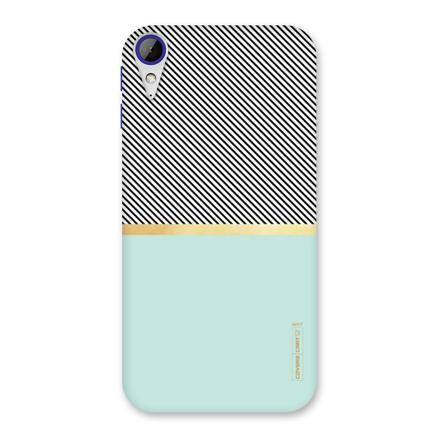 Pastel Green Base Stripes Back Case for Desire 830