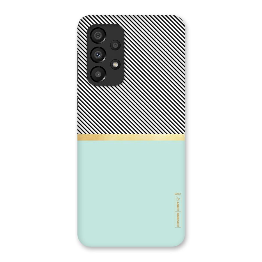 Pastel Green Base Stripes Back Case for Galaxy A33 5G