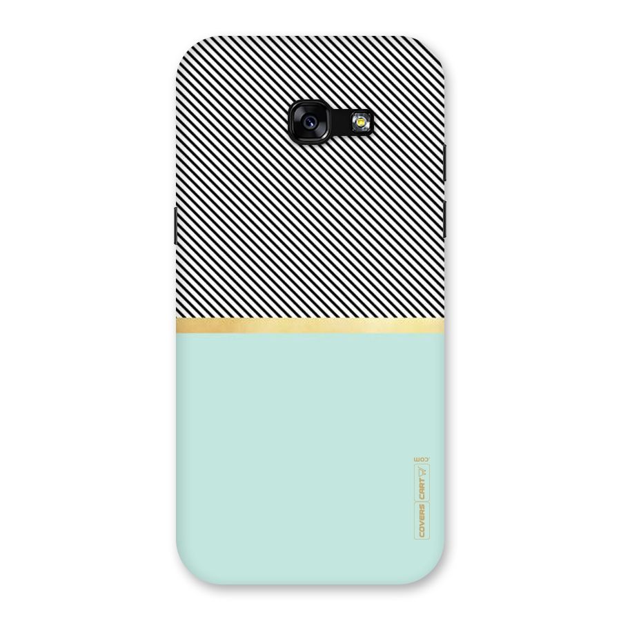 Pastel Green Base Stripes Back Case for Galaxy A5 2017