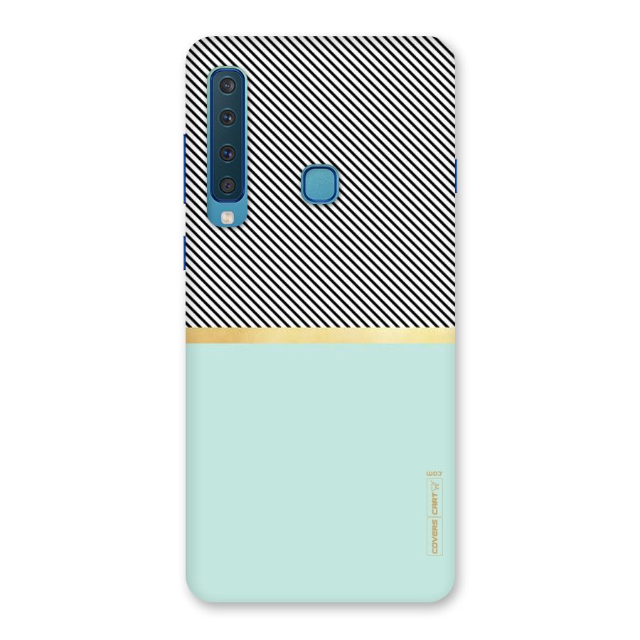 Pastel Green Base Stripes Back Case for Galaxy A9 (2018)