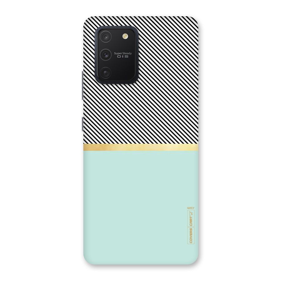Pastel Green Base Stripes Back Case for Galaxy S10 Lite