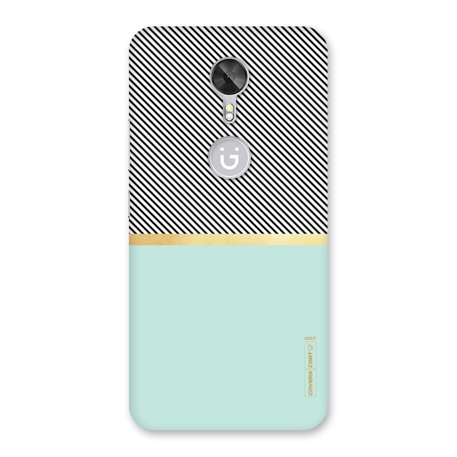 Pastel Green Base Stripes Back Case for Gionee A1