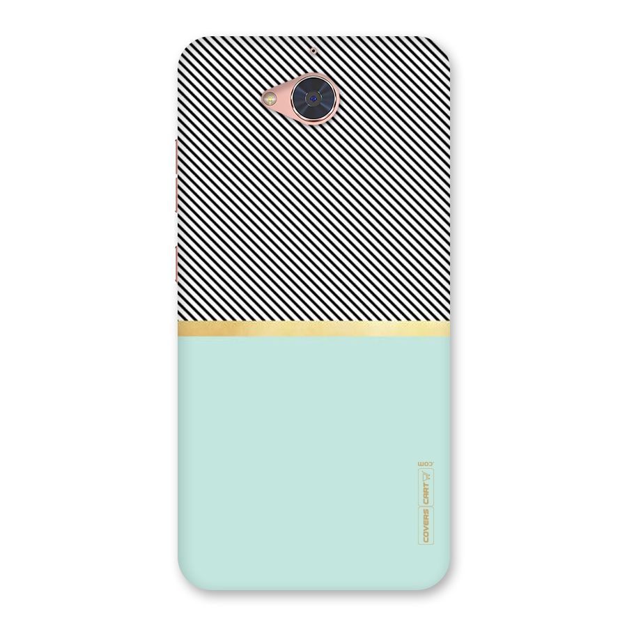 Pastel Green Base Stripes Back Case for Gionee S6 Pro