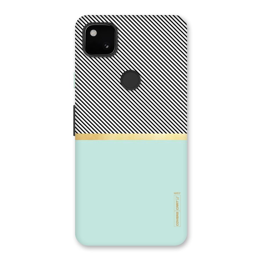 Pastel Green Base Stripes Back Case for Google Pixel 4a