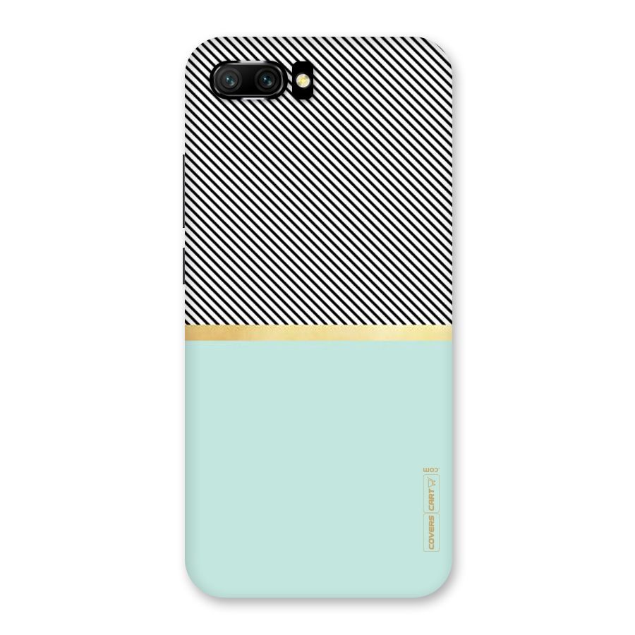 Pastel Green Base Stripes Back Case for Honor 10