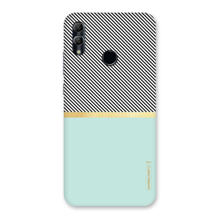 Pastel Green Base Stripes Back Case for Honor 10 Lite