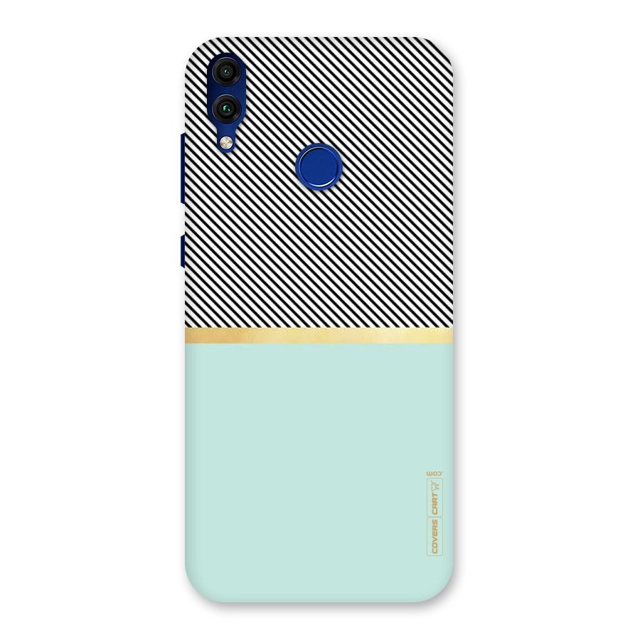 Pastel Green Base Stripes Back Case for Honor 8C