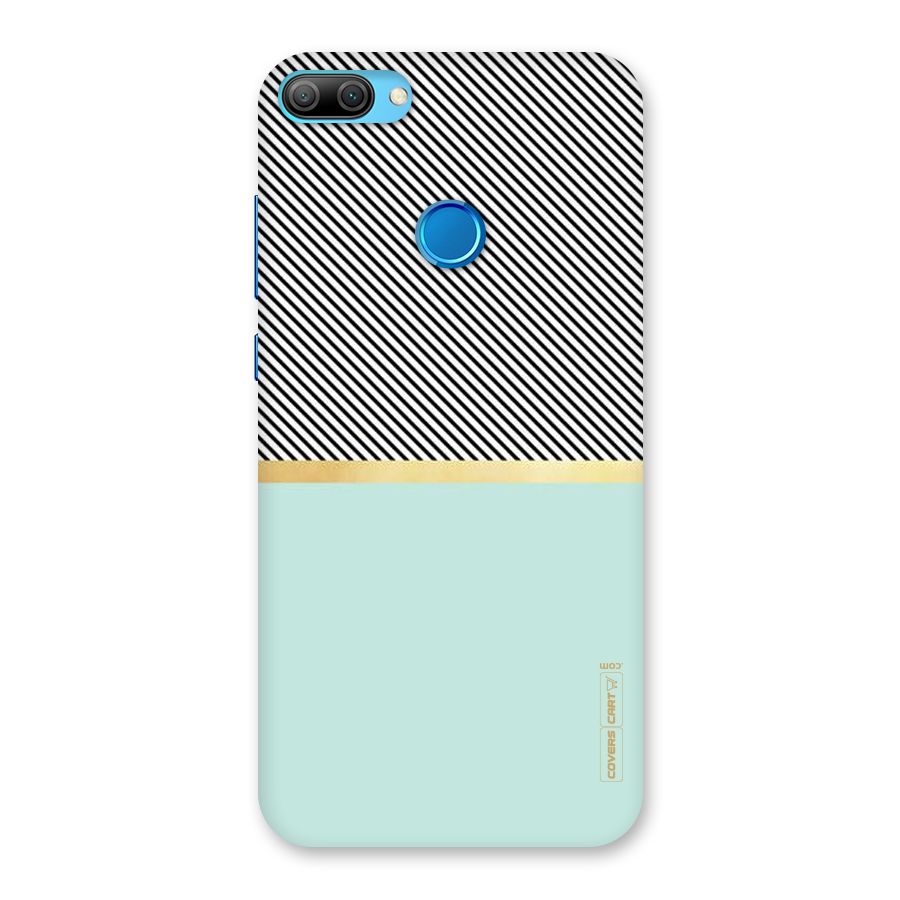Pastel Green Base Stripes Back Case for Honor 9N