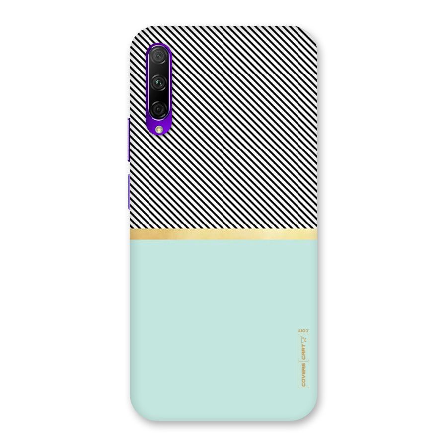 Pastel Green Base Stripes Back Case for Honor 9X Pro