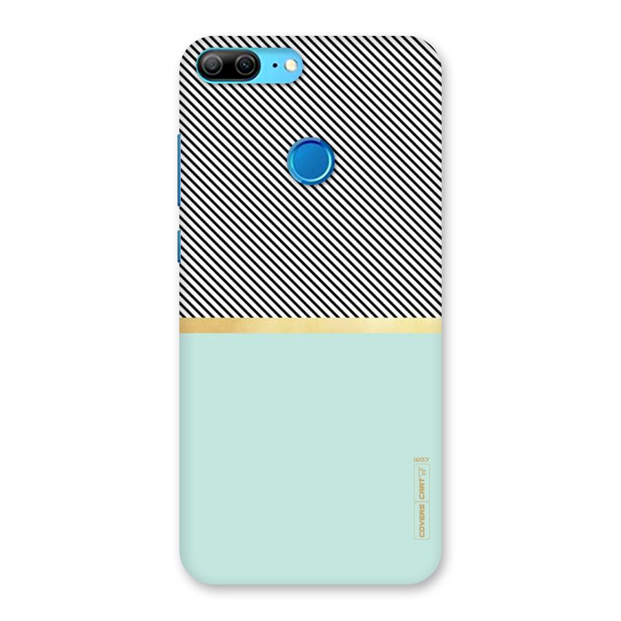 Pastel Green Base Stripes Back Case for Honor 9 Lite