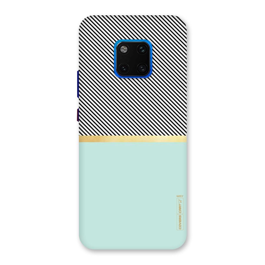 Pastel Green Base Stripes Back Case for Huawei Mate 20 Pro