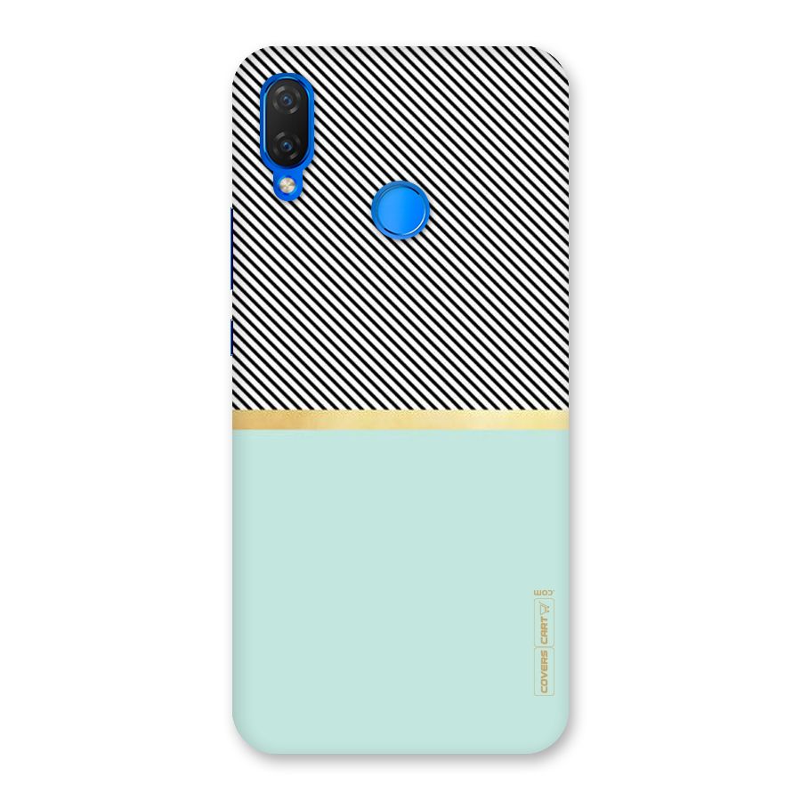 Pastel Green Base Stripes Back Case for Huawei P Smart+