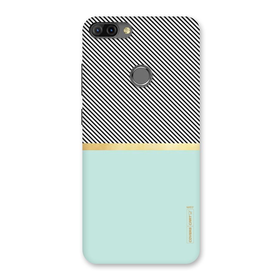 Pastel Green Base Stripes Back Case for Infinix Hot 6 Pro
