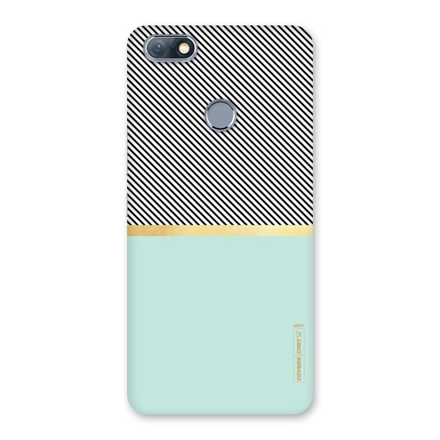 Pastel Green Base Stripes Back Case for Infinix Note 5