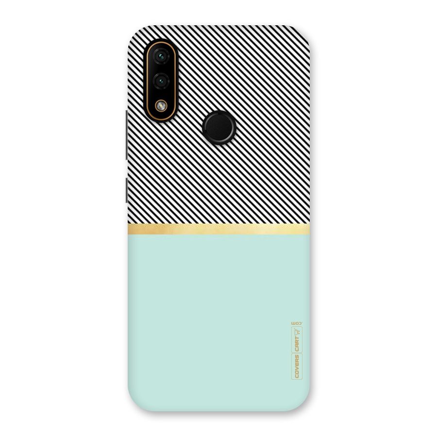 Pastel Green Base Stripes Back Case for Lenovo A6 Note