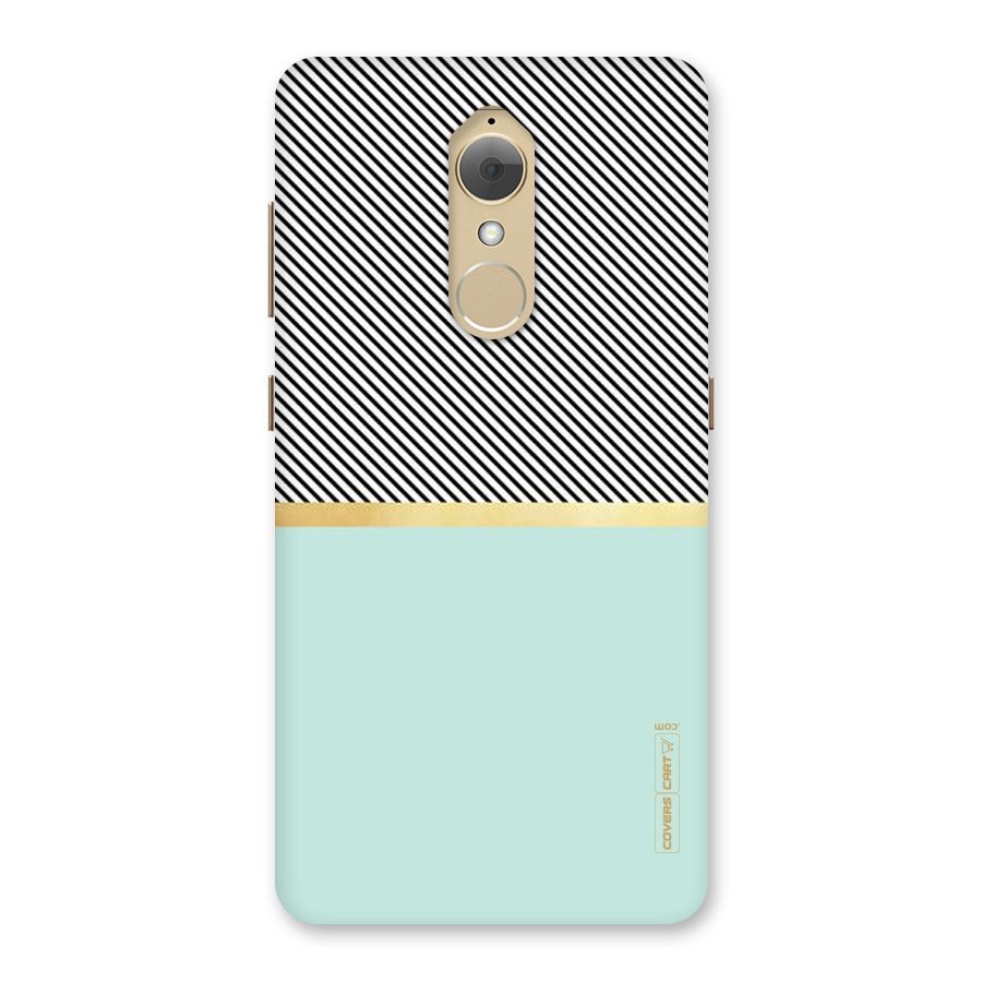 Pastel Green Base Stripes Back Case for Lenovo K8