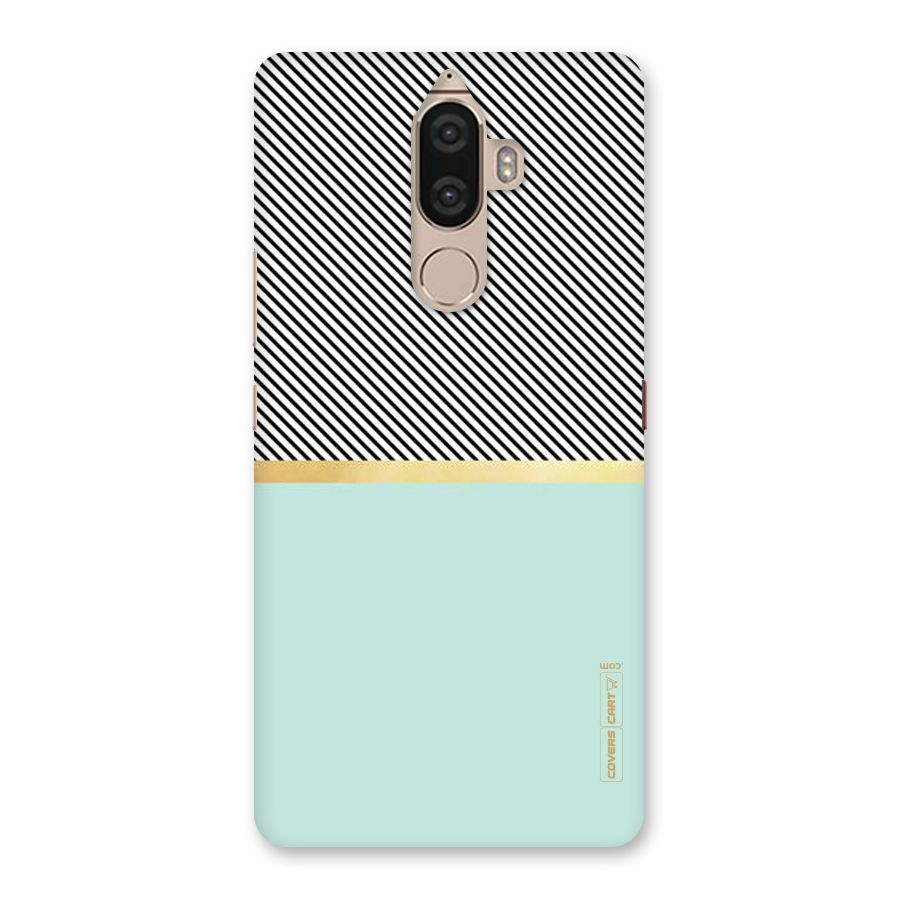 Pastel Green Base Stripes Back Case for Lenovo K8 Note