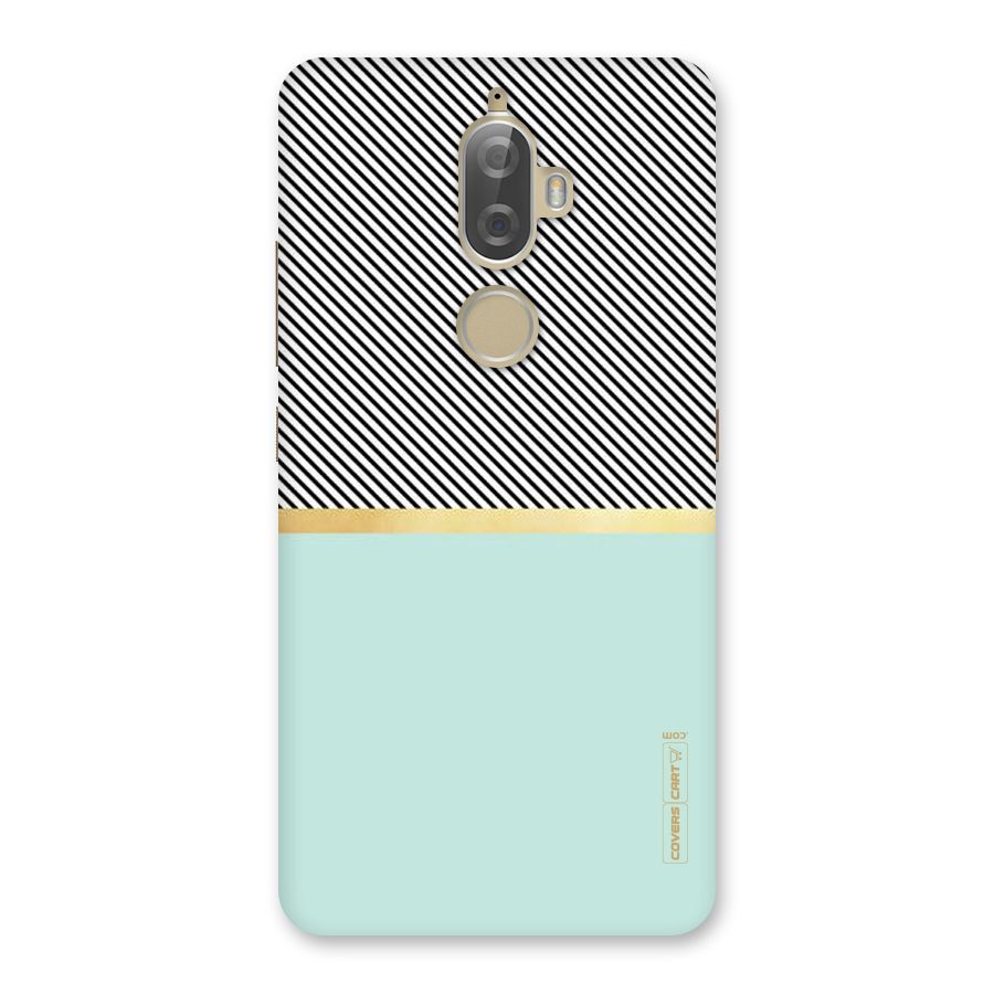 Pastel Green Base Stripes Back Case for Lenovo K8 Plus