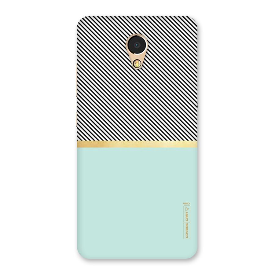 Pastel Green Base Stripes Back Case for Lenovo P2