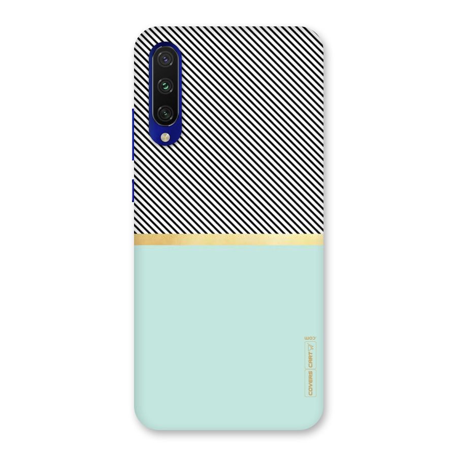 Pastel Green Base Stripes Back Case for Mi A3