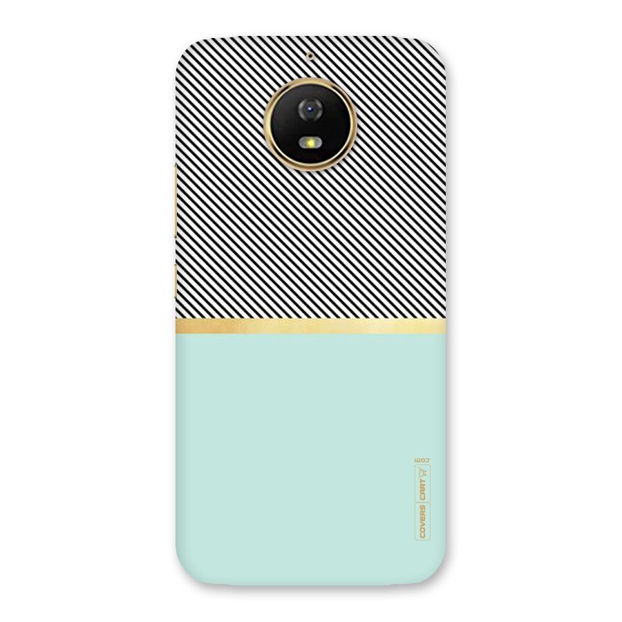 Pastel Green Base Stripes Back Case for Moto G5s