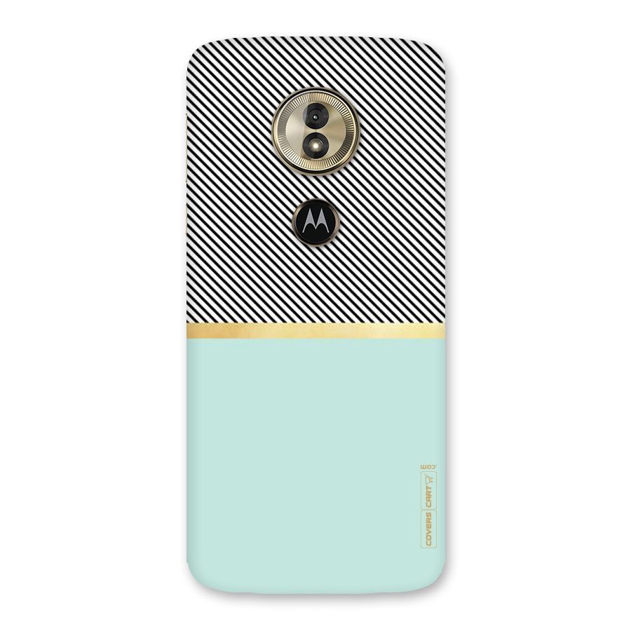 Pastel Green Base Stripes Back Case for Moto G6 Play