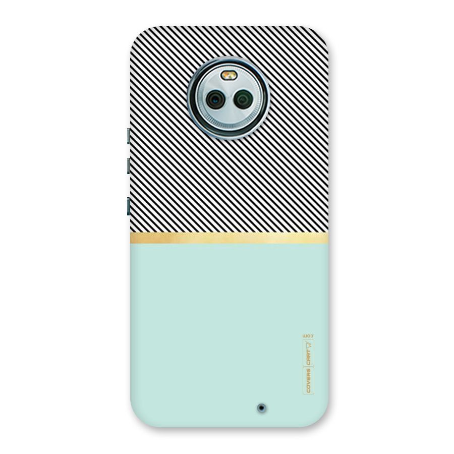 Pastel Green Base Stripes Back Case for Moto X4