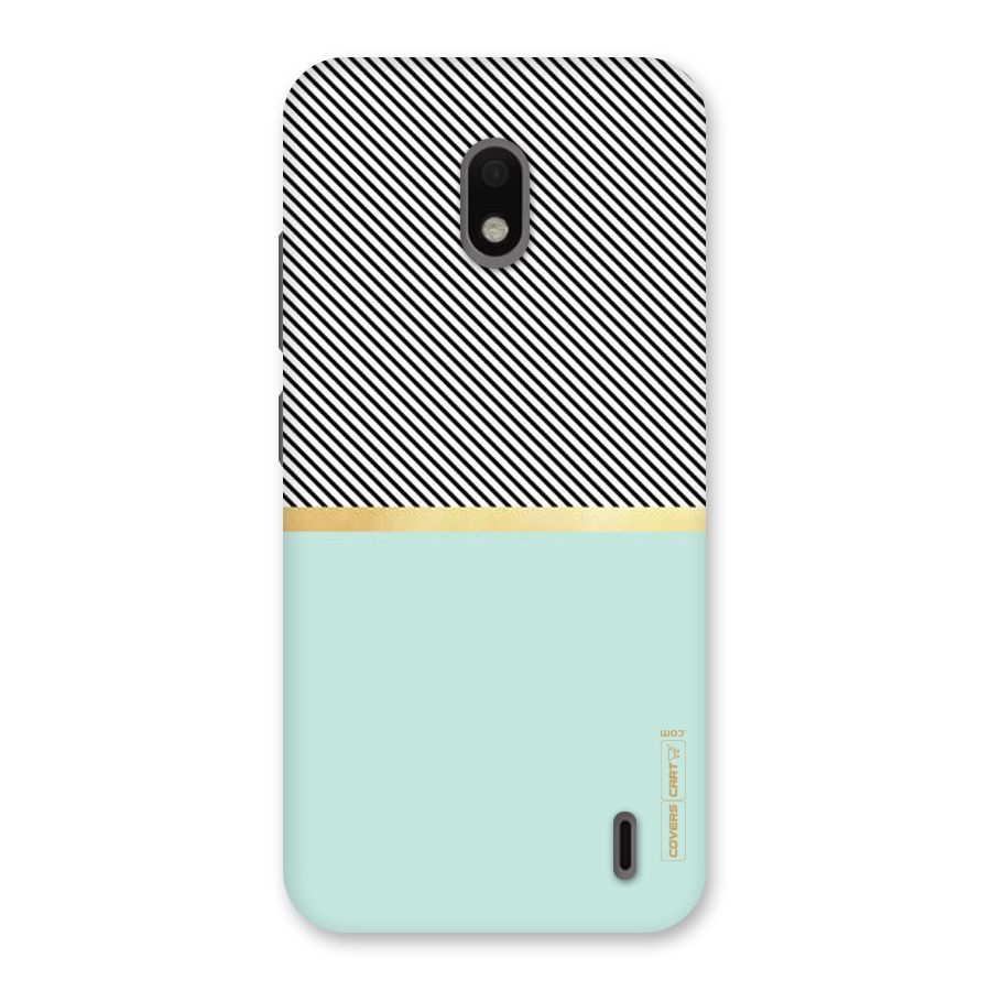 Pastel Green Base Stripes Back Case for Nokia 2.2