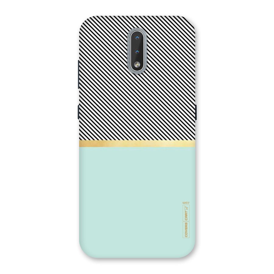 Pastel Green Base Stripes Back Case for Nokia 2.3