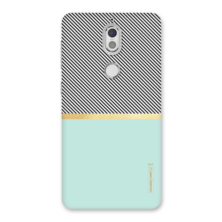 Pastel Green Base Stripes Back Case for Nokia 7