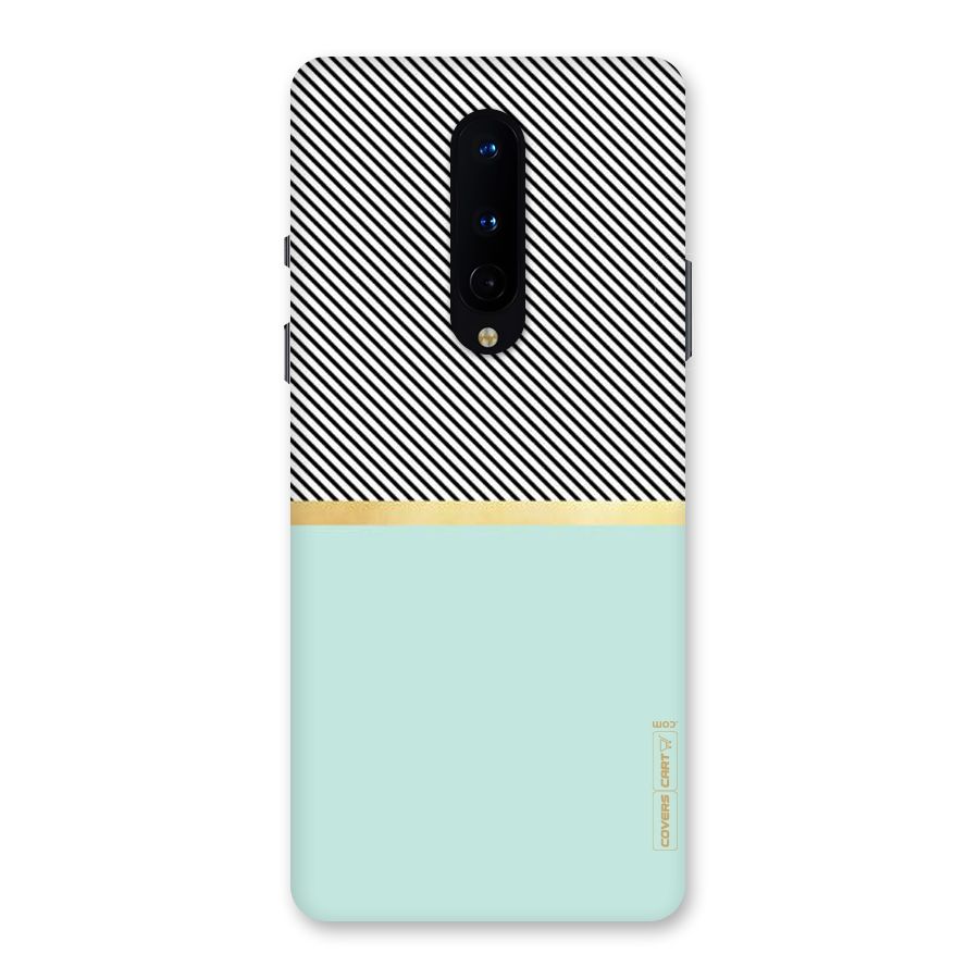 Pastel Green Base Stripes Back Case for OnePlus 8
